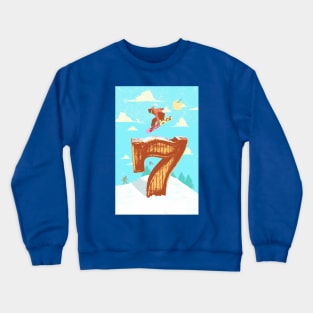 SNOWBOARDING SEVEN Crewneck Sweatshirt